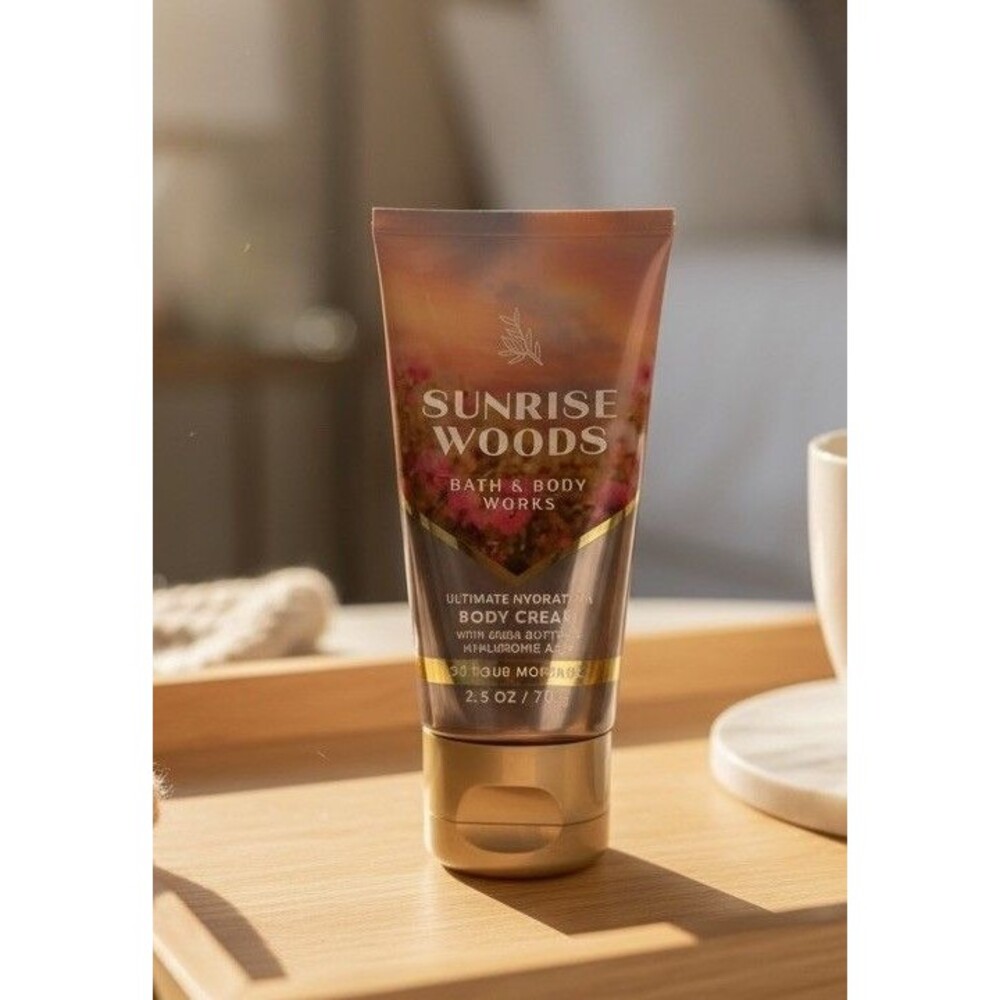 *NEW* SUNRISE WOODS ~ TRAVEL BODY CREAM ~ Bath & Body Works
